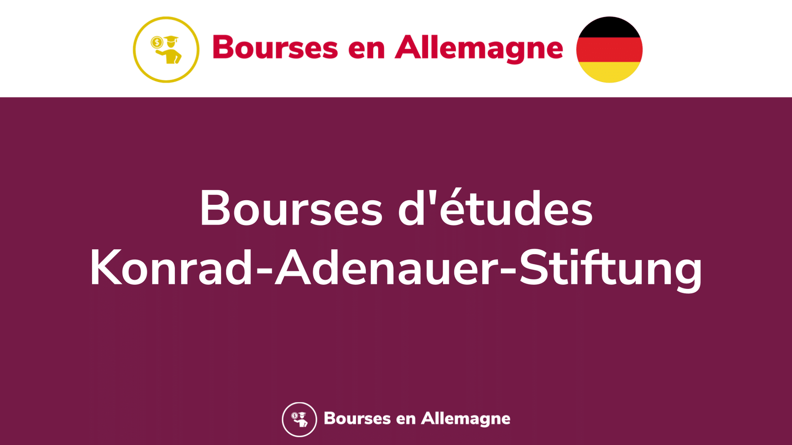 Bourses d'études Konrad-Adenauer-Stiftung