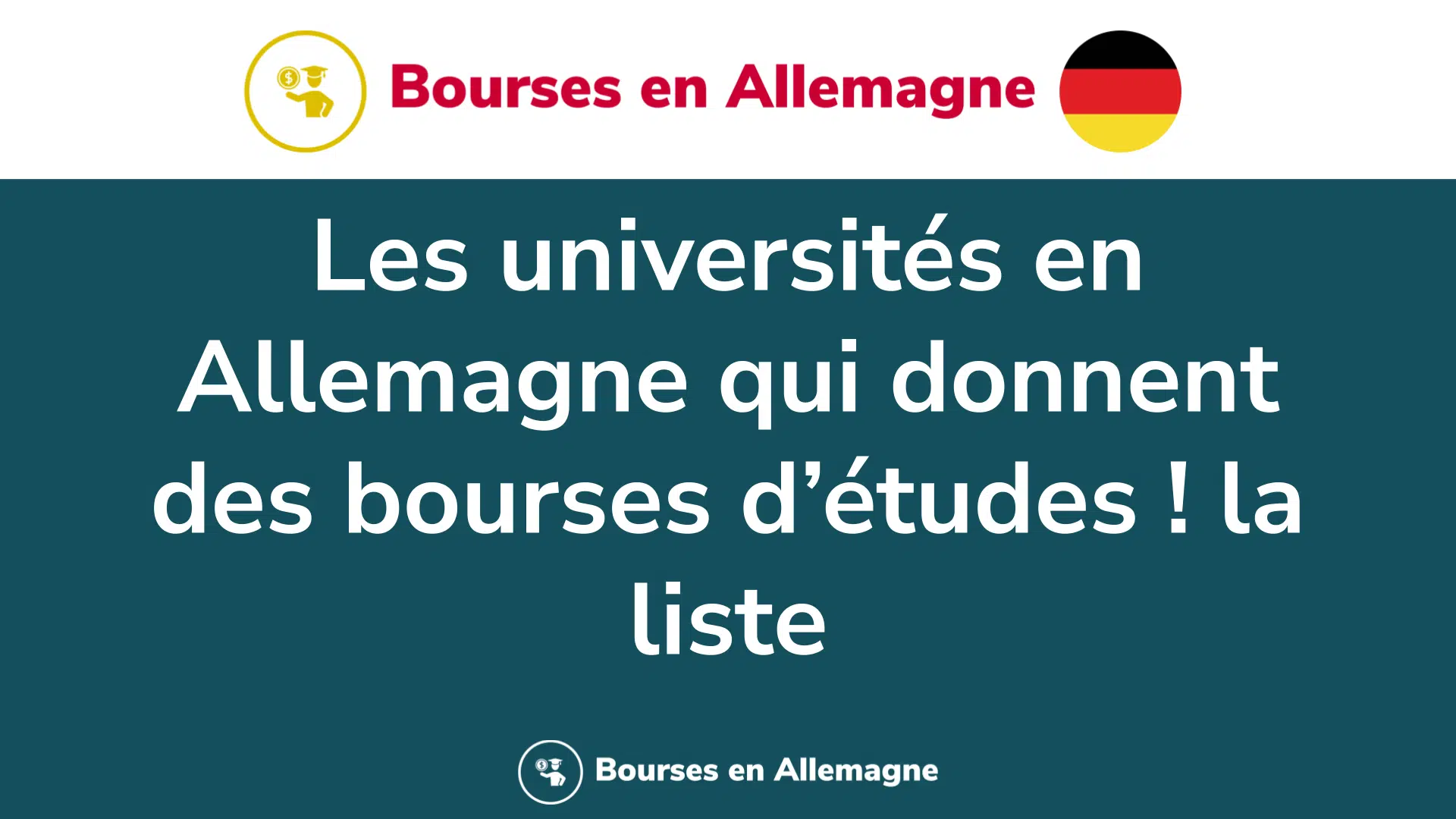 Les universités en Allemagne qui donnent des bourses d’études ! la liste